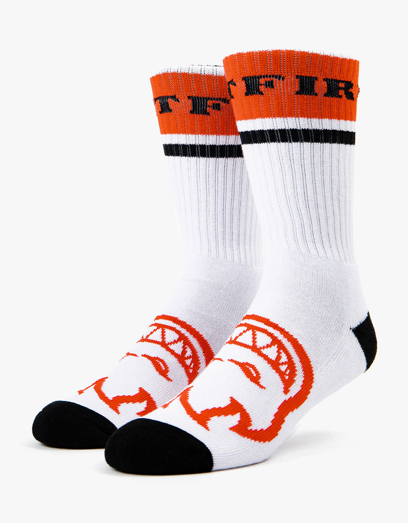 Spitfire Socks Classic 87 Bighead White/Black/Red Crew SIZE 7-11 Skateboard Sox