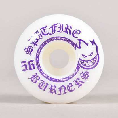 Spitfire Wheels Burners 56mm 99d White/Purple Bighead