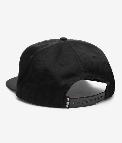 Spitfire Wheels Cap Classic 87 Swirl Black Yellow Snapback Skateboard Hat