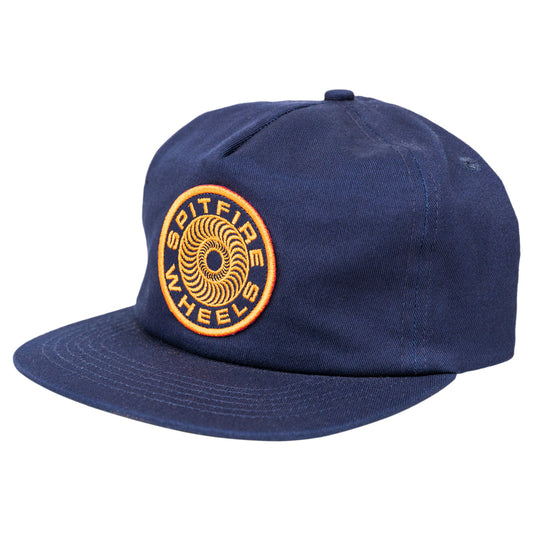 Spitfire Wheels Cap Classic 87 Swirl Navy Snapback Skateboard Hat