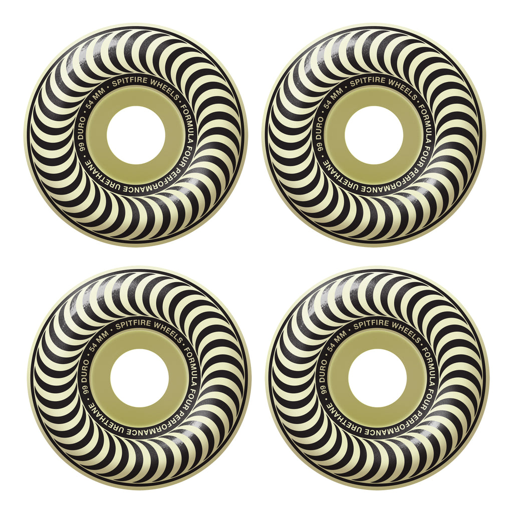 Spitfire Wheels F4 Glow In The Dark Classic Swirl 54Mm 99D Formula Four