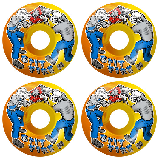 Spitfire Wheels Firefight Swirl Yellow/Orange 54mm 99A