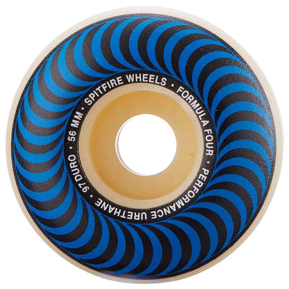 Spitfire Wheels Formula Four Classic Nat 56mm 97a Blue F4