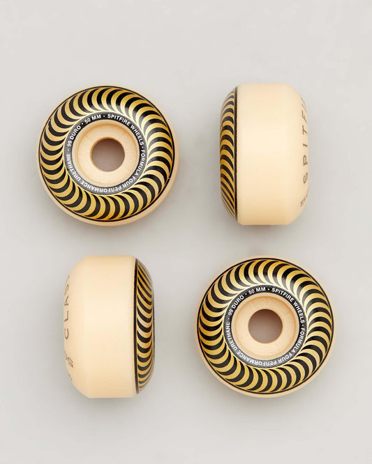 Spitfire Wheels Formula Four Classic Swirl 50mm Gold 99d F4