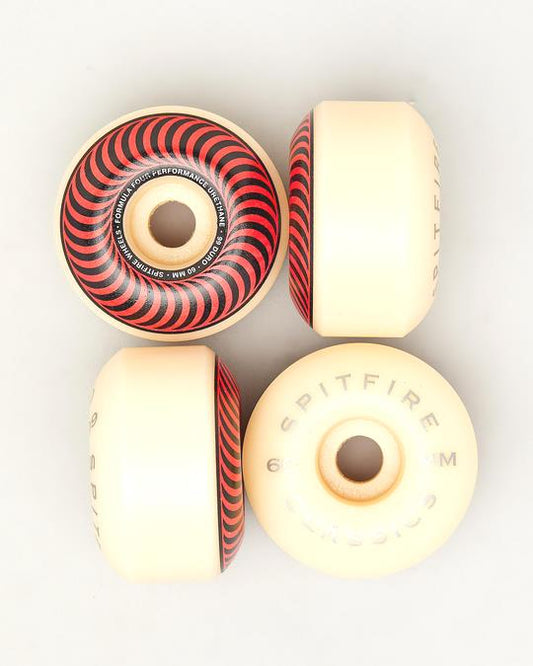 Spitfire Wheels Formula Four Classic Swirl 60mm Red 99d F4
