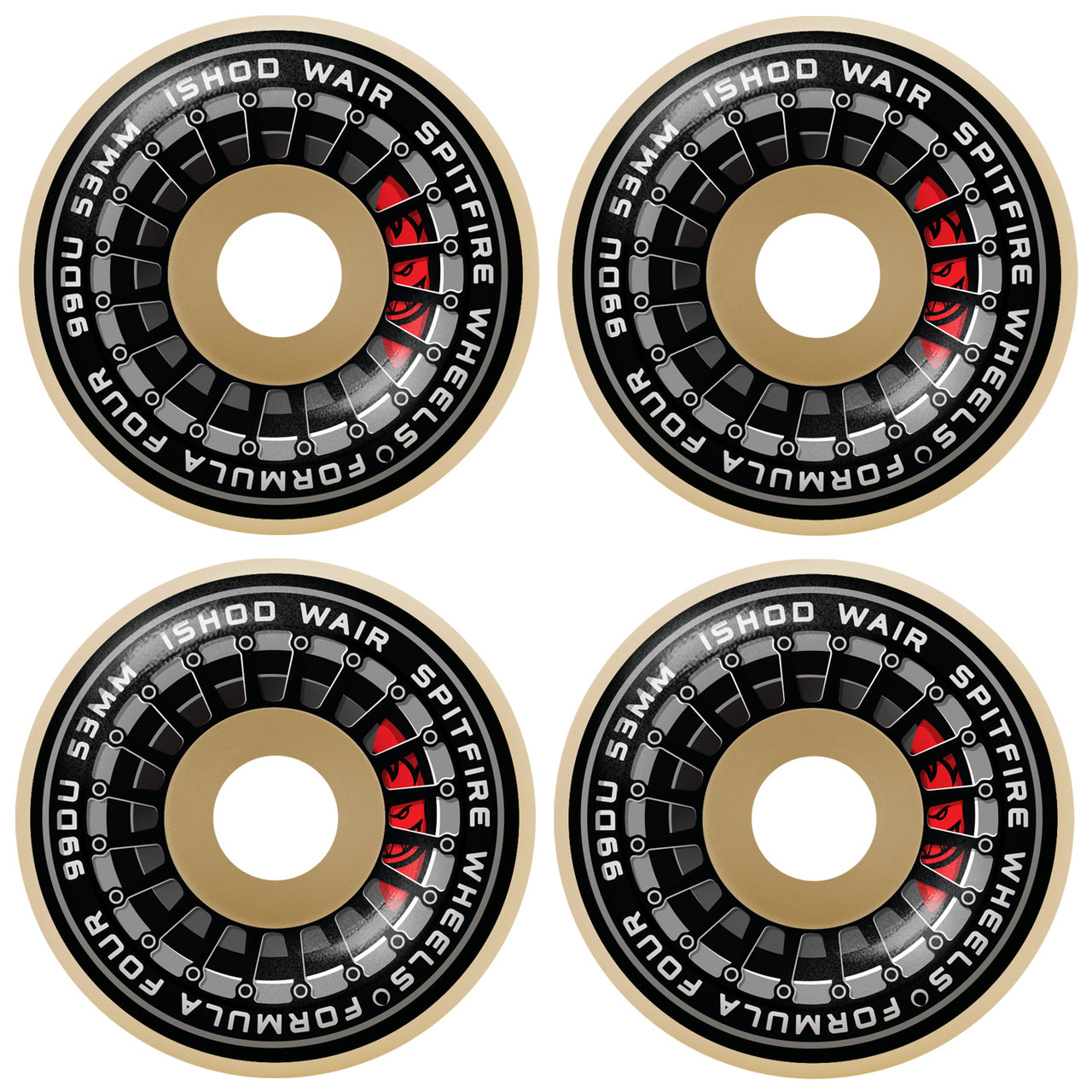 Spitfire Wheels Formula Four Ishod Wair Burnout II 53mm 99D F4