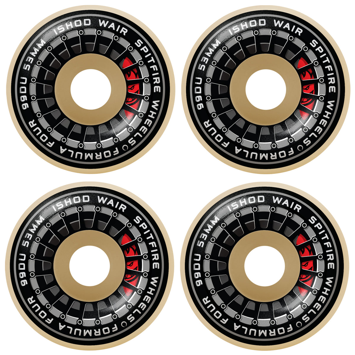 Spitfire Wheels Formula Four Ishod Wair Burnout 53Mm 99D F4