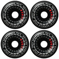 Spitfire Wheels Formula Four Ishod Wair Burnout Ii Black 55Mm 99D F4