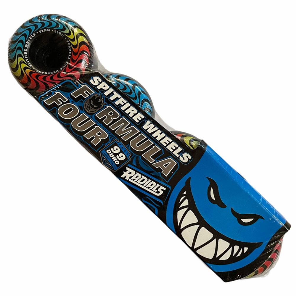 Spitfire Wheels Formula Four Radial Trippy Swirl Black 53mm 99d F4