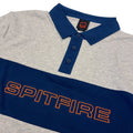 Spitfire Wheels L S Polo Rugby Geary Heather Navy Long Sleeve Skateboard T Shirt