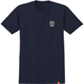 Spitfire Wheels Tee Bighead Fill Navy Silver Fleck Skateboard T Shirt