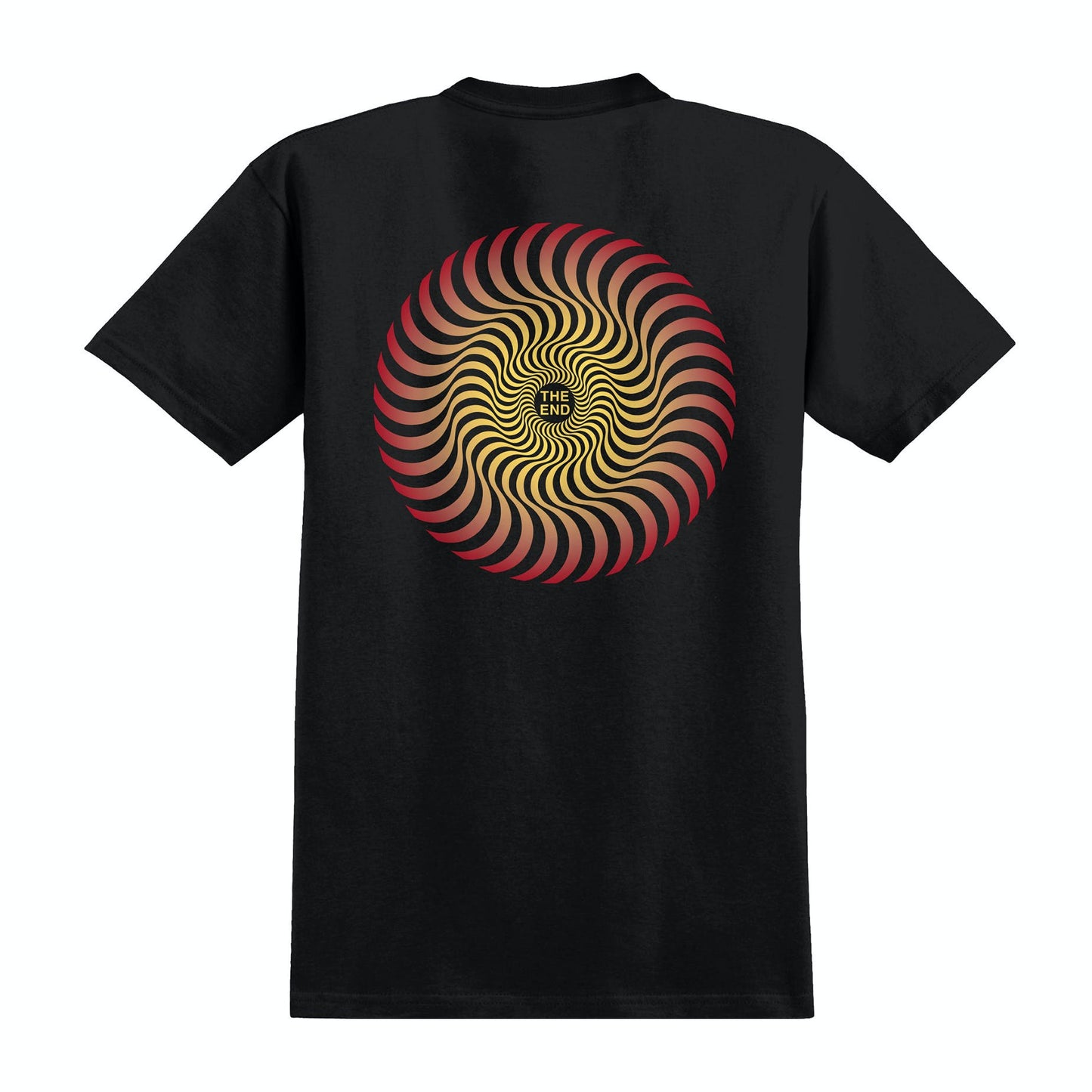 Spitfire Wheels Tee Classic Swirl Fade Black/Red Skateboard T-Shirt