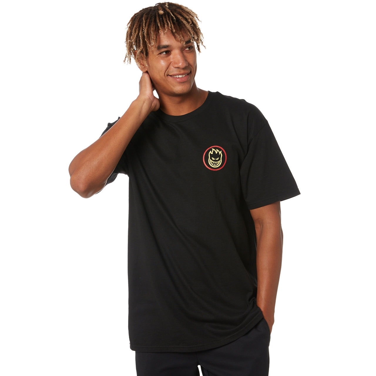 Spitfire Wheels Tee Classic Swirl Fade Black/Red Skateboard T-Shirt