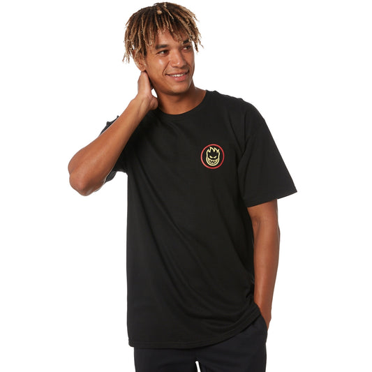 Spitfire Wheels Tee Classic Swirl Fade Black/Red Skateboard T-Shirt