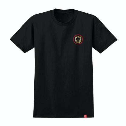 Spitfire Wheels Tee Classic Swirl Fade Black/Red Skateboard T-Shirt