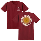 Spitfire Wheels Tee Classic Swirl Fade Cardinal Mens Skateboard T Shirt