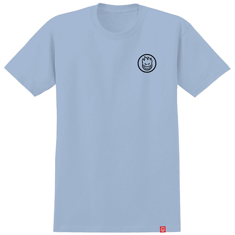 Spitfire Wheels Tee Classic Swirl Powder Blue Skateboard T-Shirt