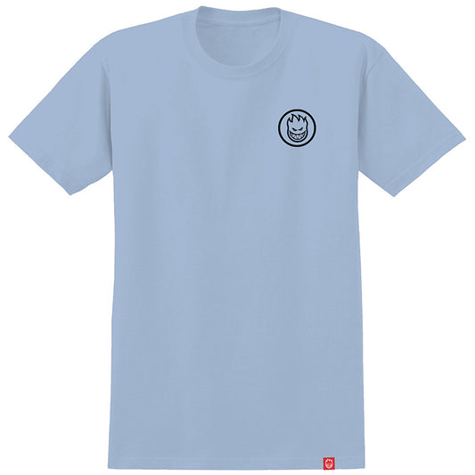 Spitfire Wheels Tee Classic Swirl Powder Blue Skateboard T-Shirt