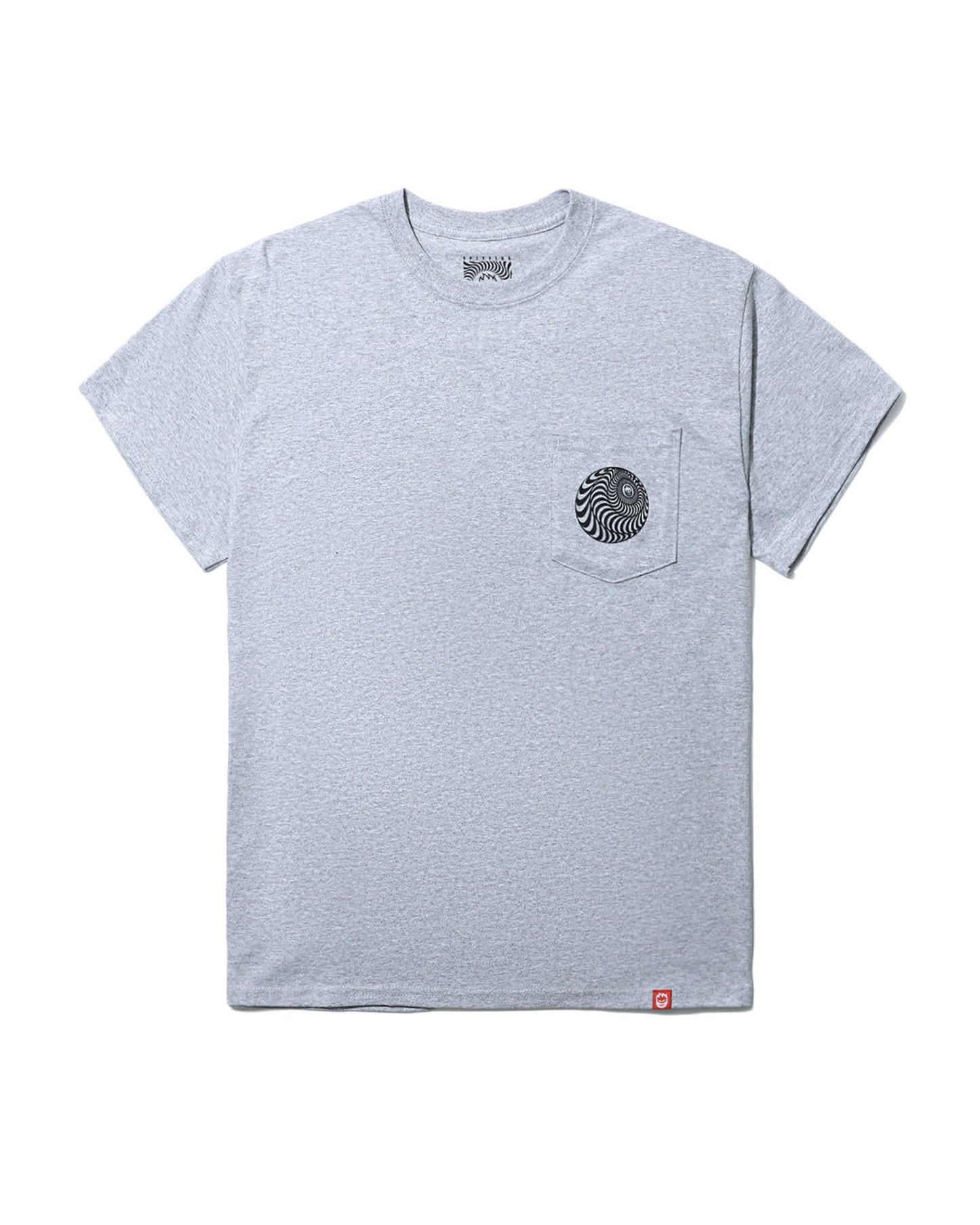 Spitfire Wheels Tee Pocket Skewed Classic Swirl Heather Skateboard T-Shirt