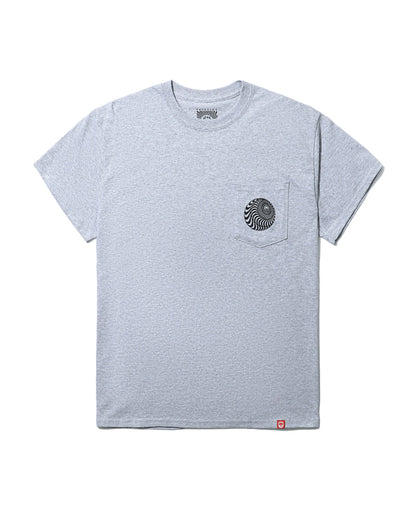 Spitfire Wheels Tee Pocket Skewed Classic Swirl Heather Skateboard T-Shirt