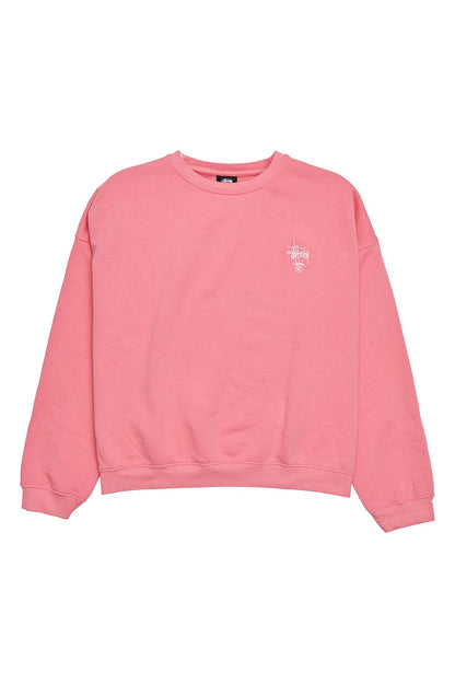 Stussy Womens Dalton Oversized Crew Jumper Confetti
