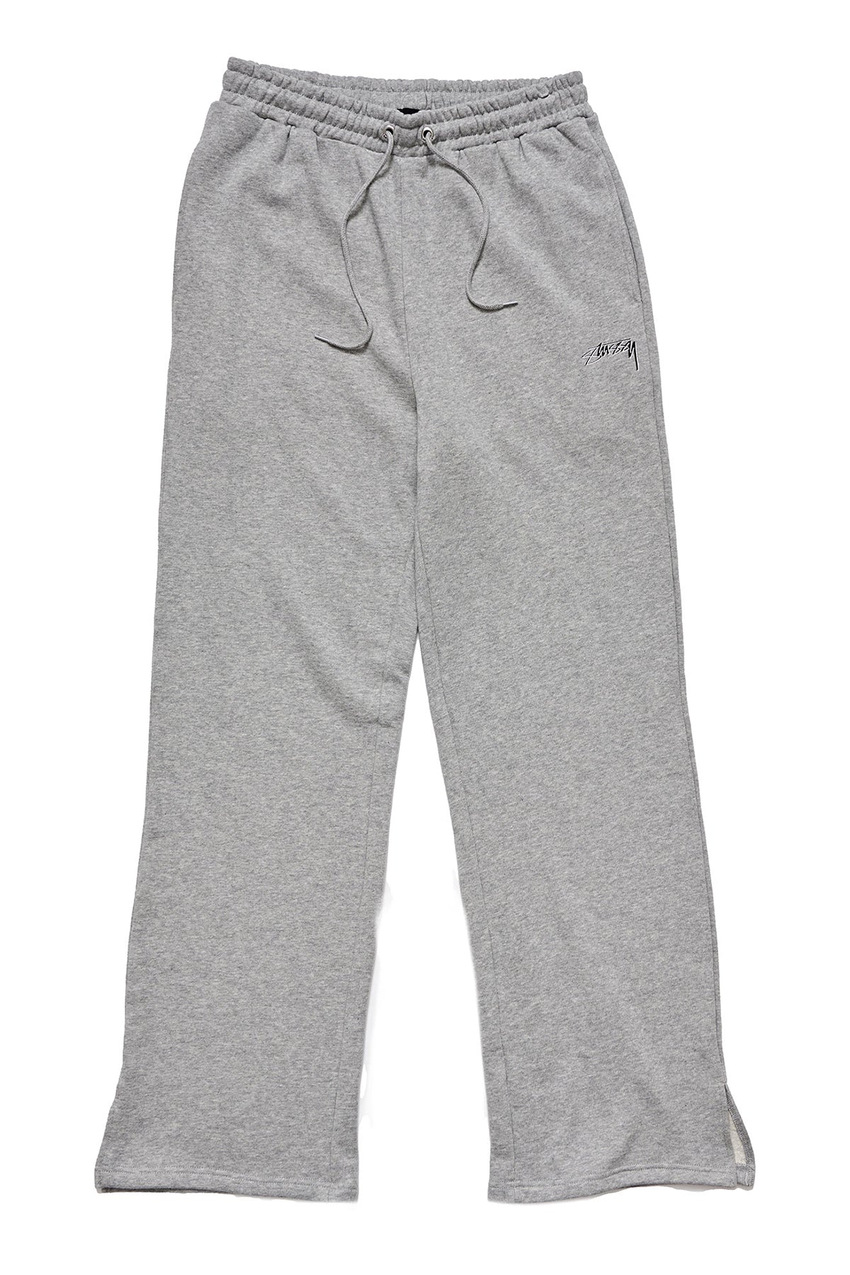 Stussy Womens Shadow Script Wide Track Pant Grey Marle