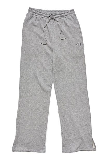 Stussy Womens Shadow Script Wide Track Pant Grey Marle