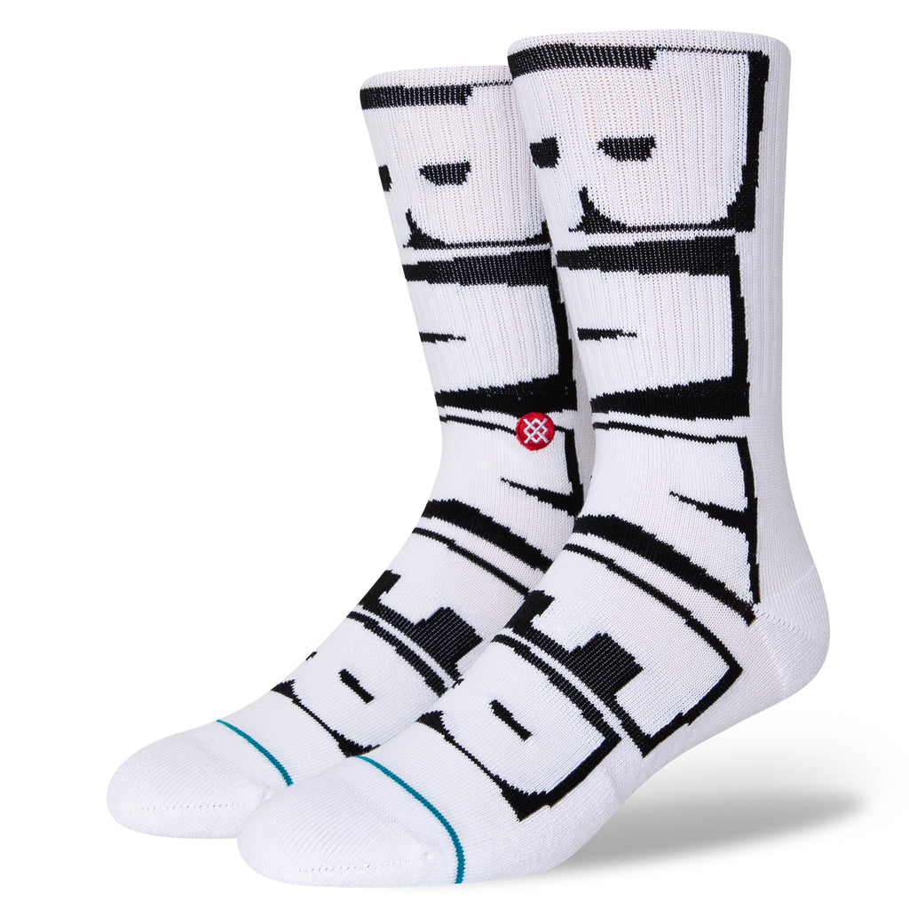 Stance Socks Baker Skateboards White Size L Off White Skateboard Sox