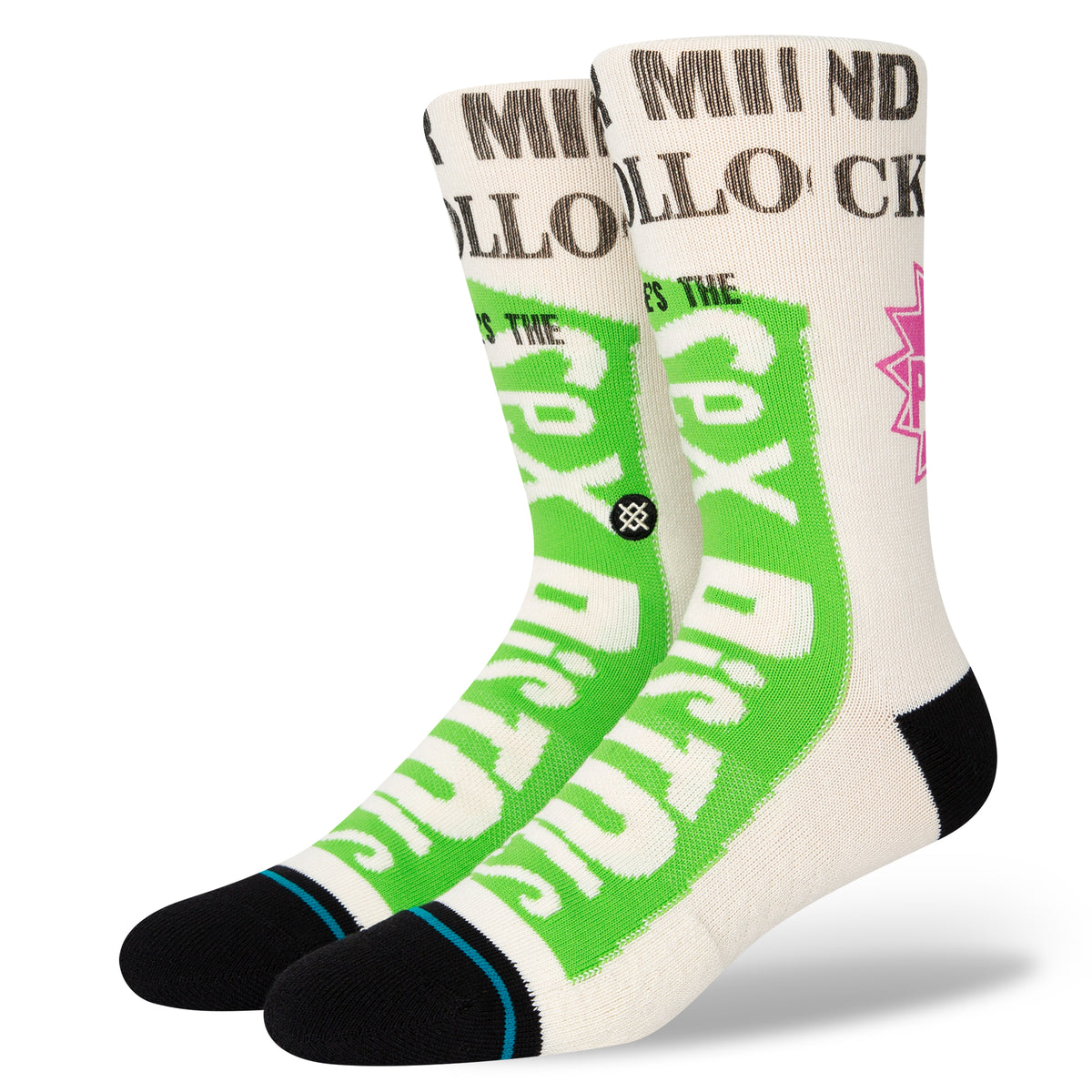 Stance Socks Sex Pistols Never Mind The Bollocks Size L Off White Skateboard Sox