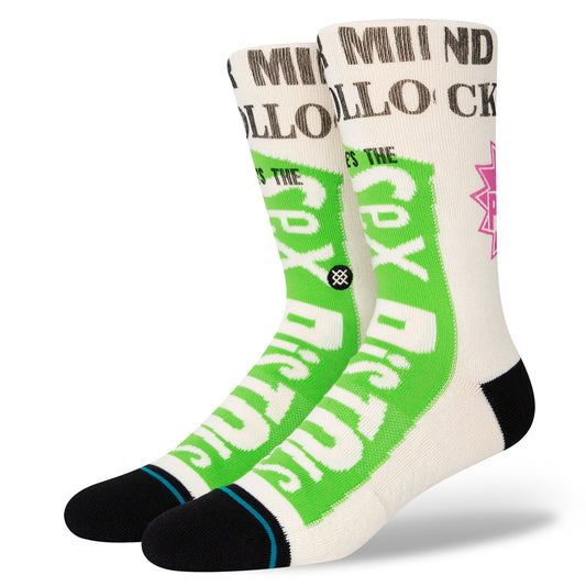 Stance Socks Sex Pistols Never mind the Bollocks SIZE L Off White Skateboard Sox