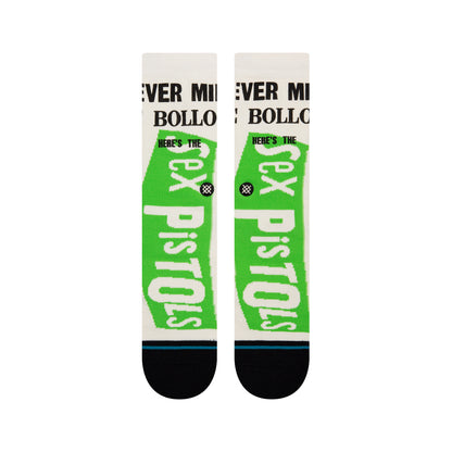 Stance Socks Sex Pistols Never mind the Bollocks SIZE L Off White Skateboard Sox