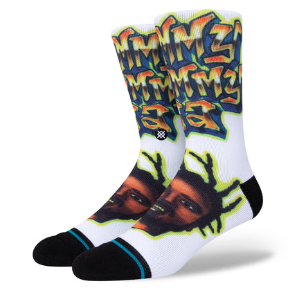 Stance Socks Shimmy Shimmy YA ODB Wu-Tang White Crew OSFM Skateboard Sox