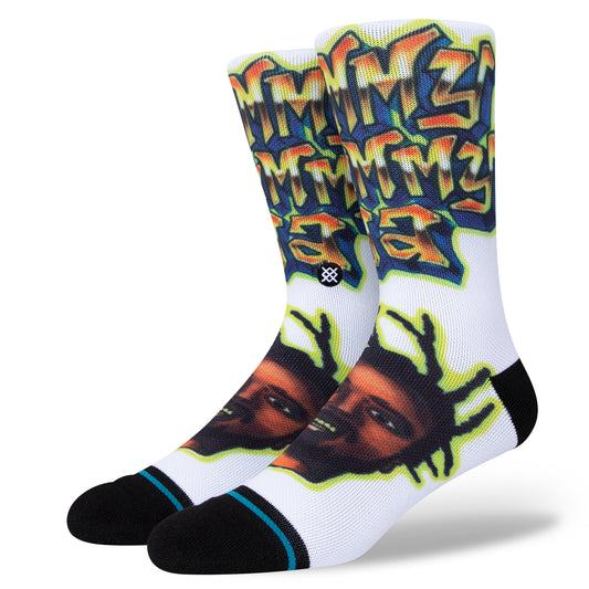 Stance Socks Shimmy Shimmy YA ODB Wu-Tang White Crew OSFM Skateboard Sox