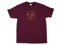 Studio Tee Bros Tee Burgundy Skateboard T Shirt