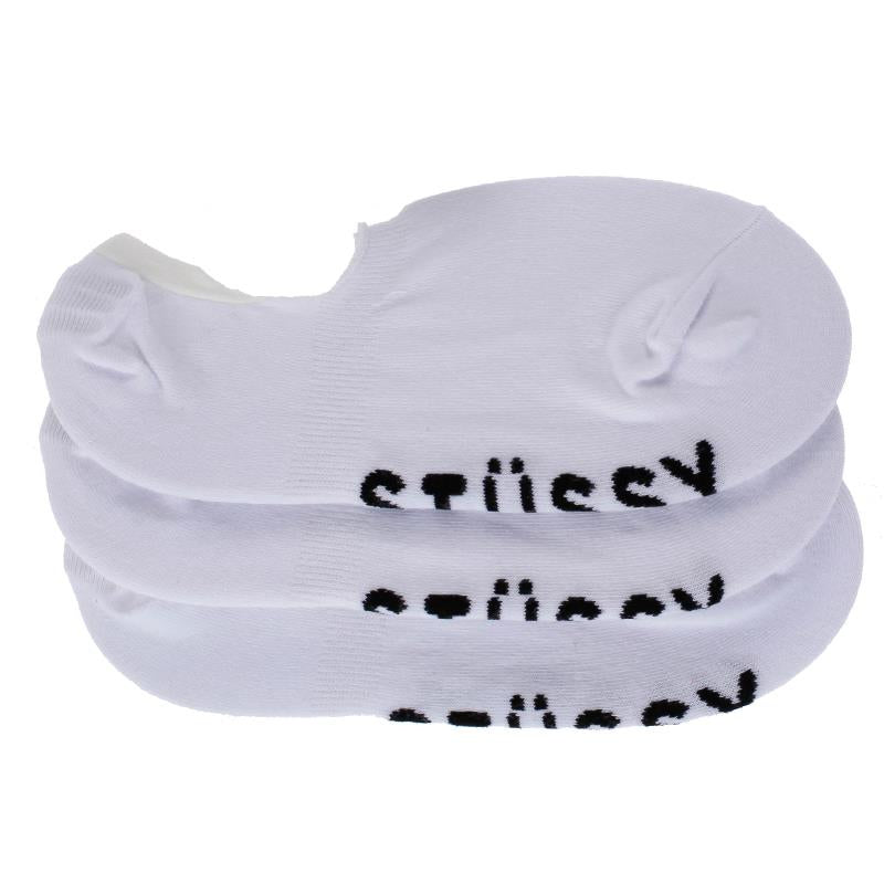 Stussy Socks 3 Pack Coco No Show White New Invisible Skateboard 3pk Sox
