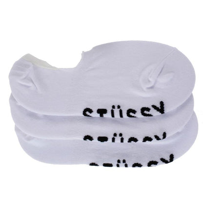 Stussy Socks 3 Pack Coco No Show White New Invisible Skateboard 3pk Sox