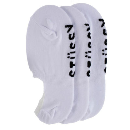Stussy Socks 3 Pack Coco No Show White New Invisible Skateboard 3pk Sox