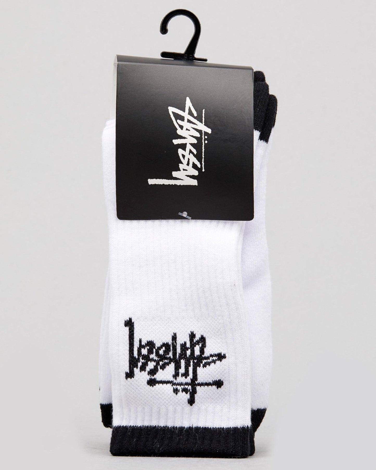 Stussy Socks GRAFFITI Crew WHITE 3 Pack Size OSFM New Skateboard Sox