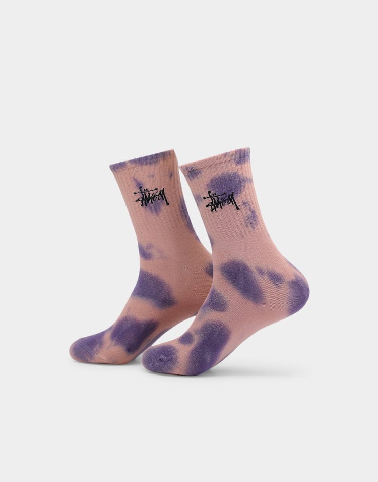 Stussy Socks STOCK Crew TIE DYE 3 Pack Size OSFM Skateboard Sox
