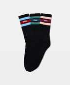 Stussy Socks Italic Stripe Crew Multi 3 Pack Size Osfm New Skateboard Sox