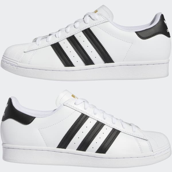 Adidas Shoes Superstar Adv White Black White Us Size Skateboard Sneakers
