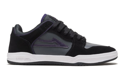 Lakai Shoes Telford Low Black Grey Suede US SIZE Skateboard Sneakers