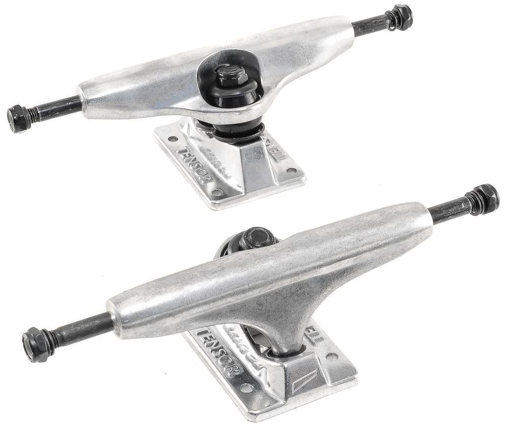 Tensor Skateboard Trucks Alloys Reg TEN's Raw Finish 5.25" Axles 8"