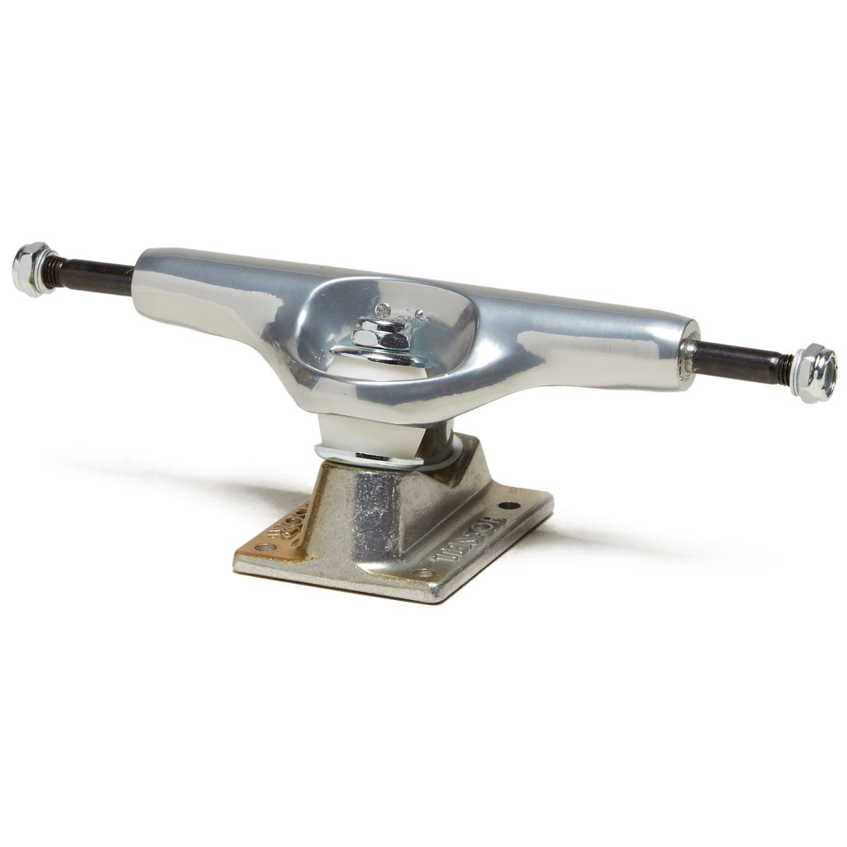 Tensor Skateboard Trucks Alum Stencil Mirror Raw/Gold Fade 5.5 Axles 8.25"