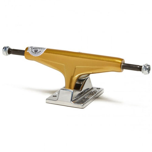 Tensor Skateboard Trucks Mag Light Glossy Gold/Silver 5.25" Hollow 8" Axles