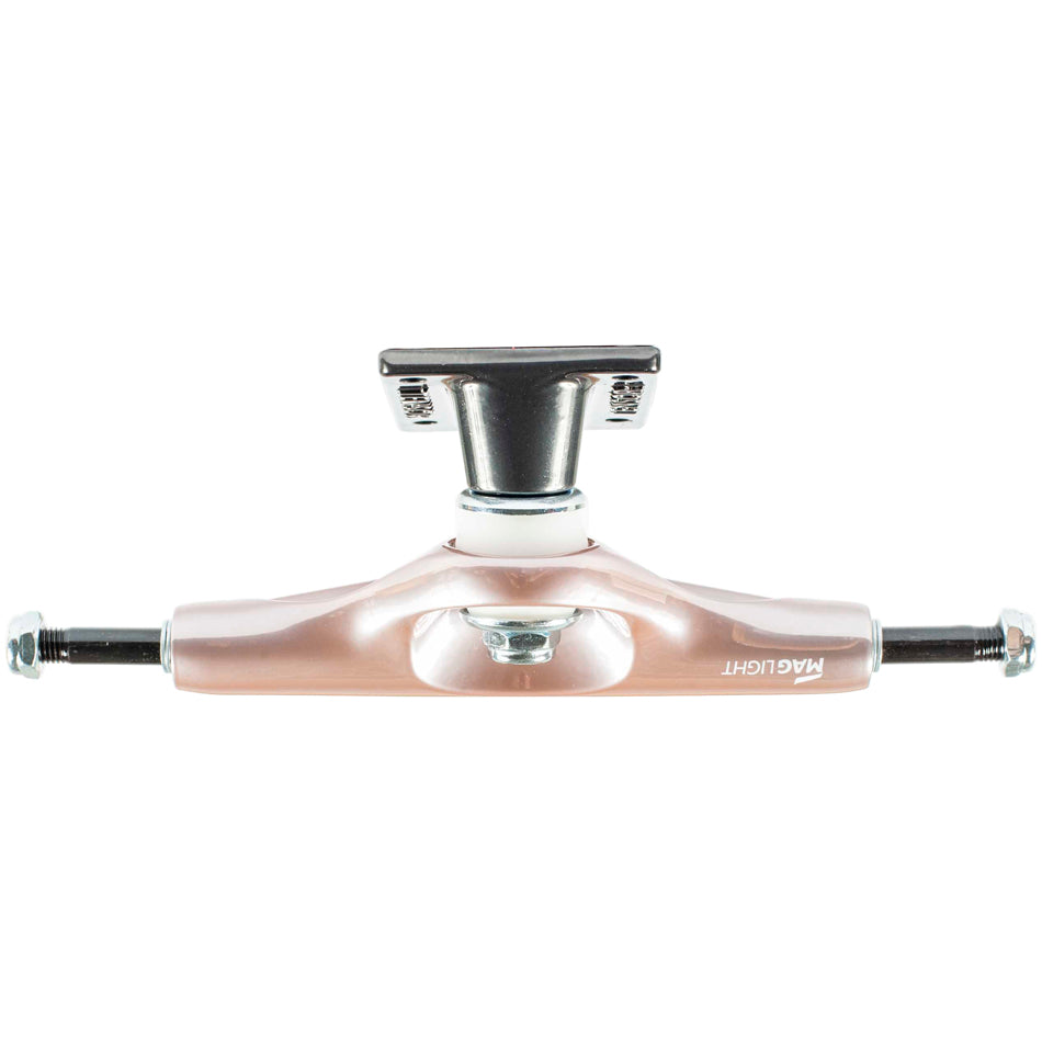 Tensor Skateboard Trucks Mag Light Glossy Rose Gold/Gunmetal 5.5 Hollow 8.25"