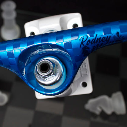 Tensor Skateboard Trucks Mag Light Lo Slicks Rodney Mullen Blue 5.25 Hollow 8"