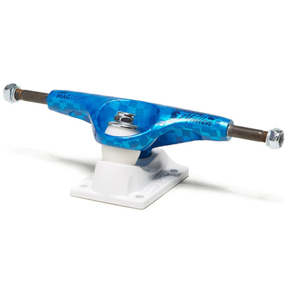 Tensor Skateboard Trucks Mag Light Lo Slicks Rodney Mullen Blue 5.25 Hollow 8"