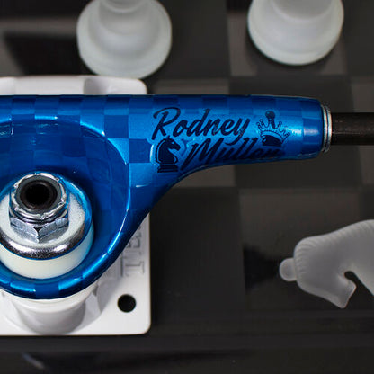 Tensor Skateboard Trucks Mag Light Lo Slicks Rodney Mullen Blue 5.25 Hollow 8"