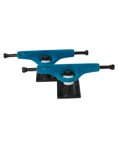 Tensor Skateboard Trucks Mag Light Velvet Aqua/Black 5.5 Hollow 8.25" Axles